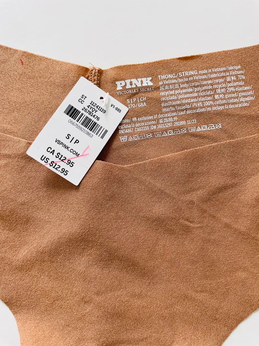 VS Pink Thong, Size Small image indicator(4)