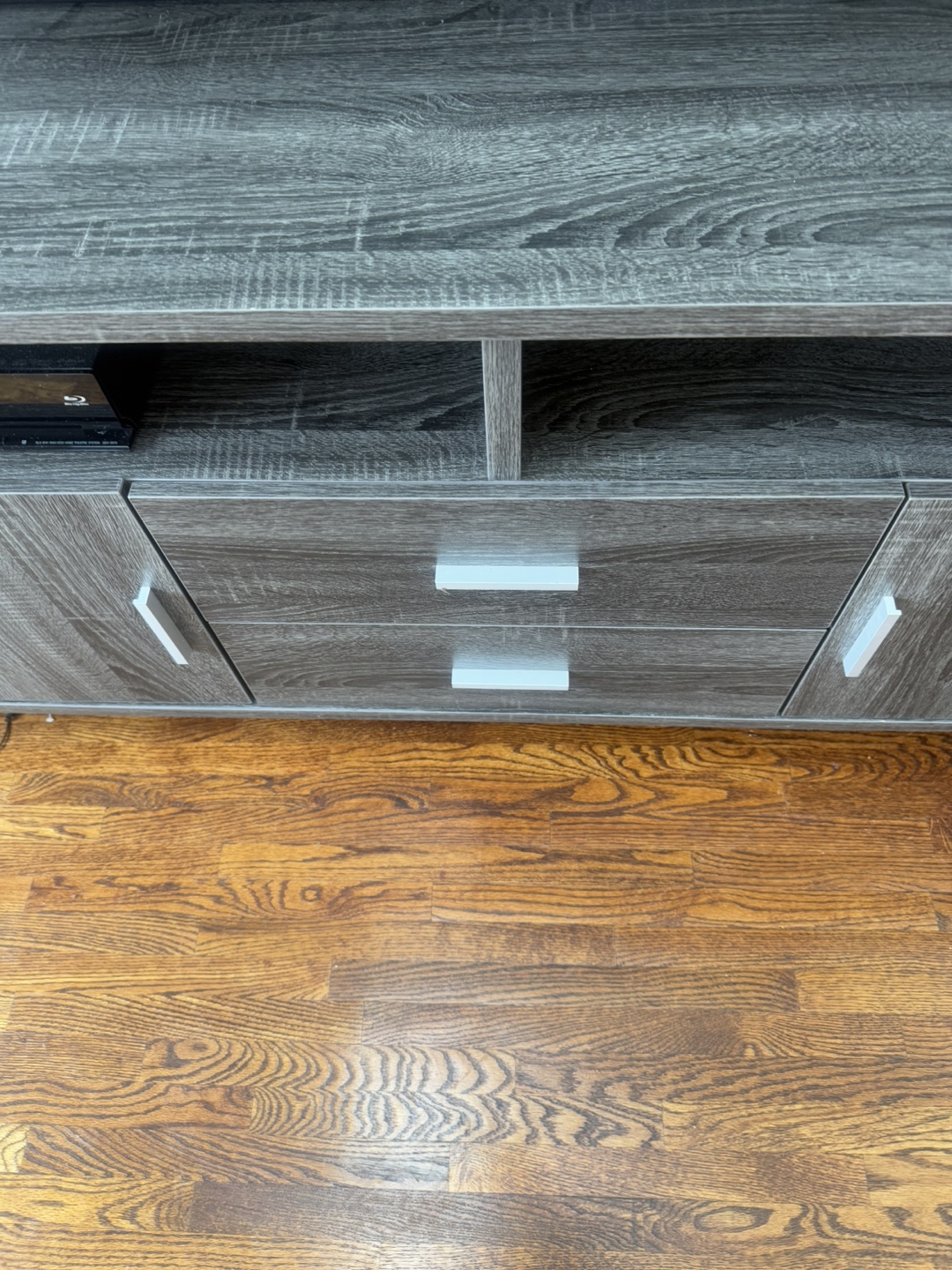 Grey Wood TV Stand - photo 3