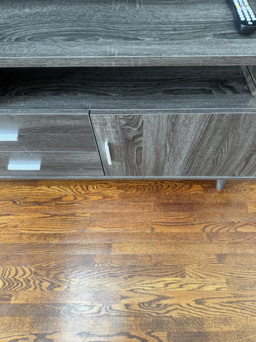 Grey Wood TV Stand - photo 4