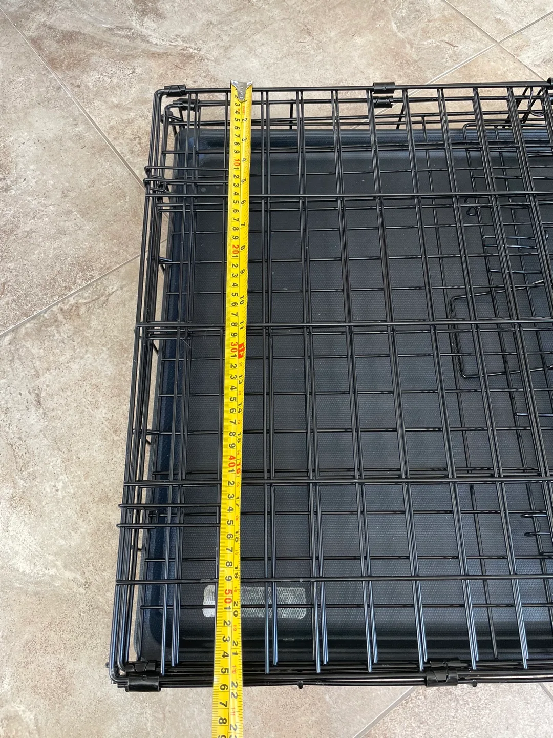 Foldable Dog Cage (used) W=21.6” L=35.8” H=24.8” image indicator(3)
