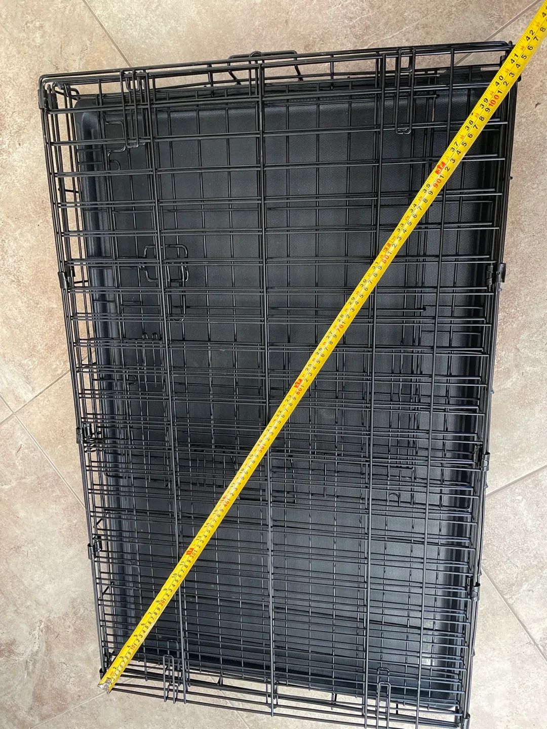 Foldable Dog Cage (used) W=21.6” L=35.8” H=24.8” image indicator(5)