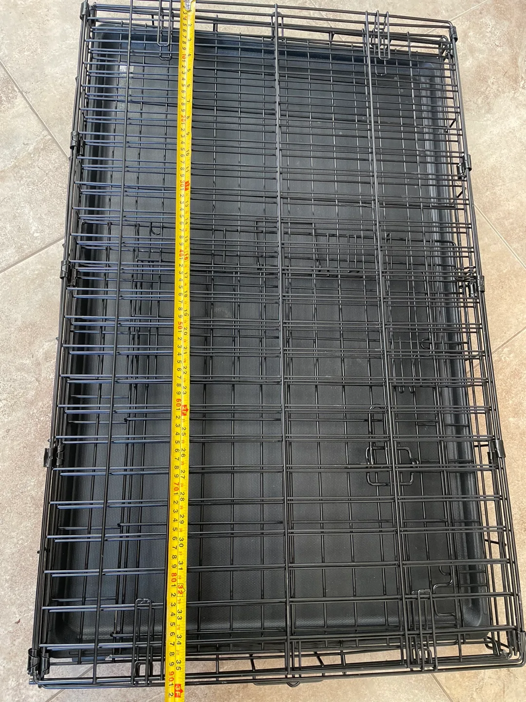 Foldable Dog Cage (used) W=21.6” L=35.8” H=24.8” image indicator(2)