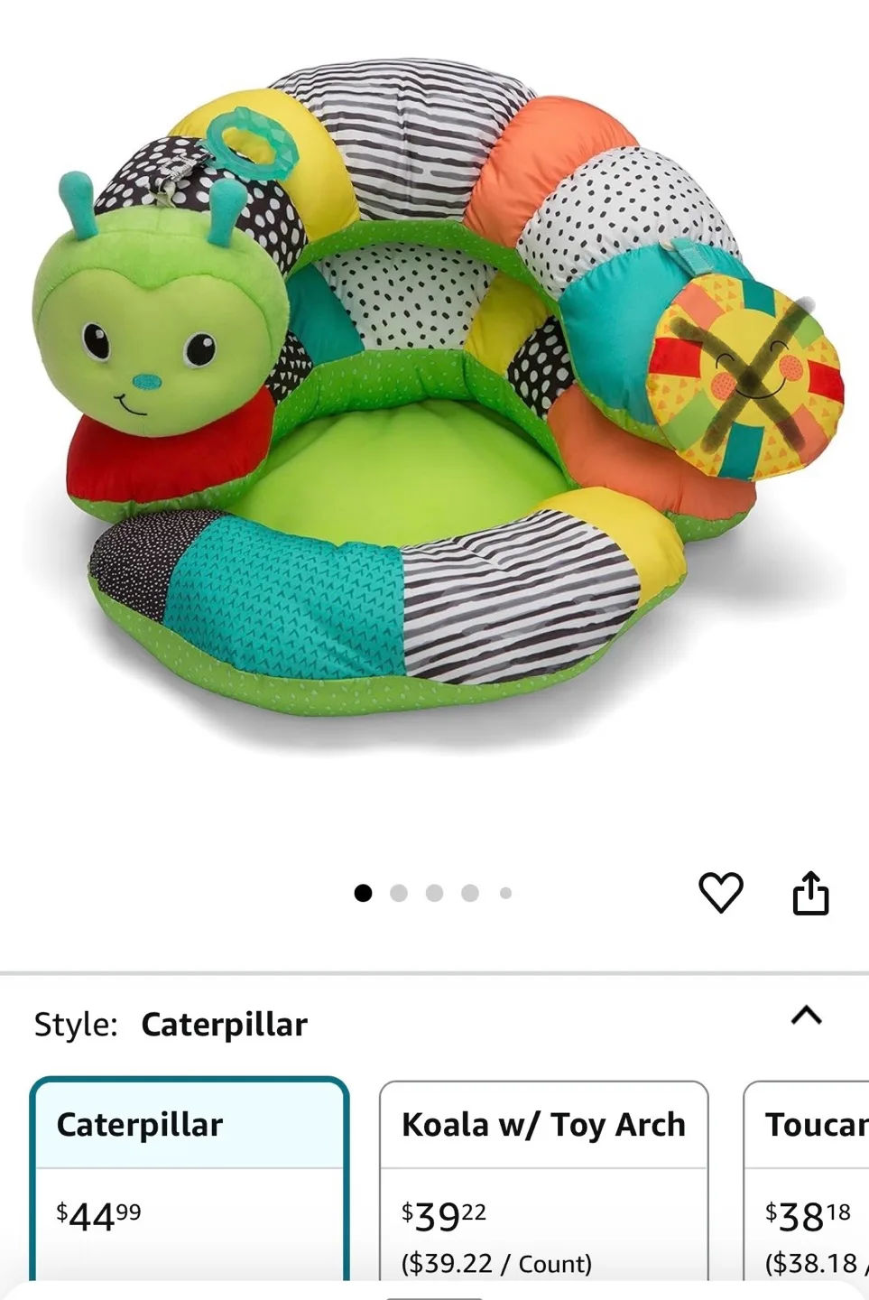 Infantino Prop-A-Pillar Caterpillar Baby Support Pillow image indicator(2)