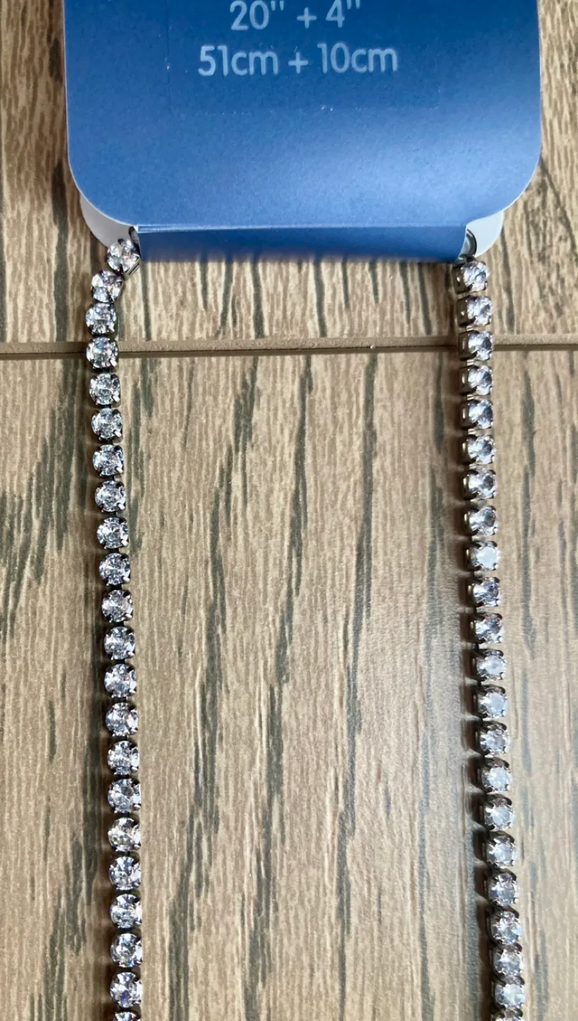 Claire’s Men’s Women’s Unisex CZ 20-24 Inch Tennis Necklace New image indicator(4)