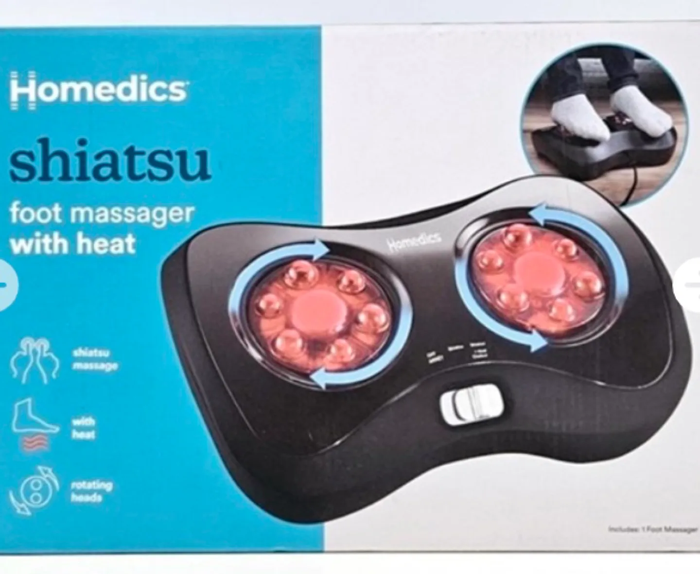 Homedics Shiatsu Foot Massager with Heat image indicator(2)