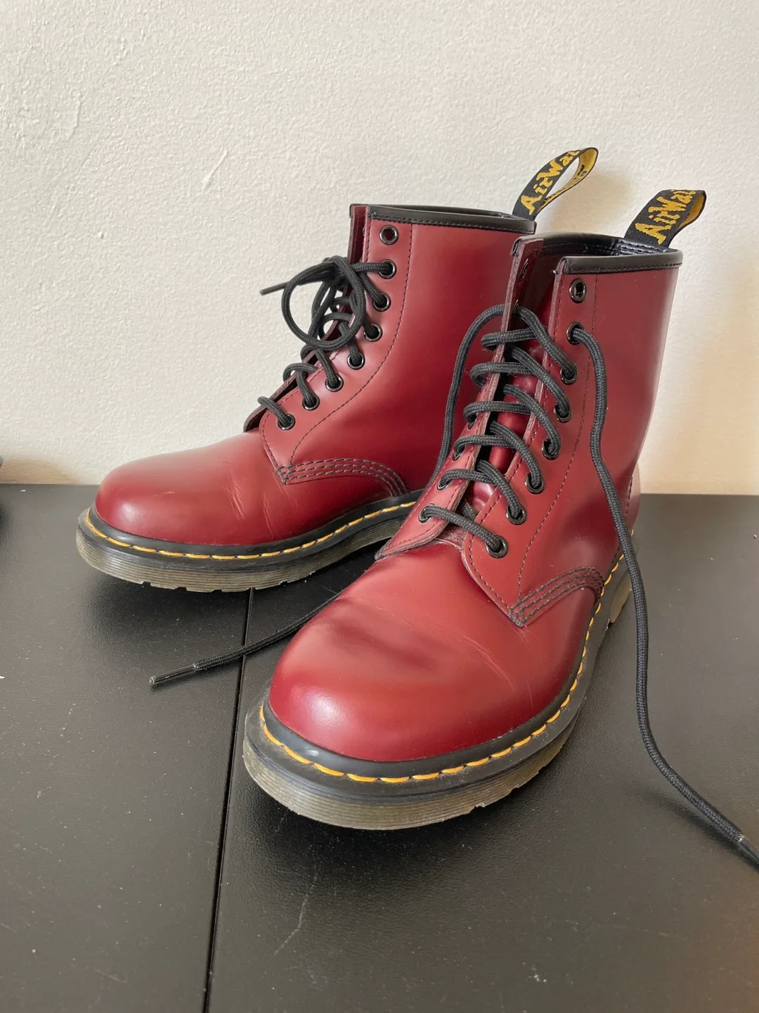 Dr. Martens 1460 Cherry Red Boots thumbnail
