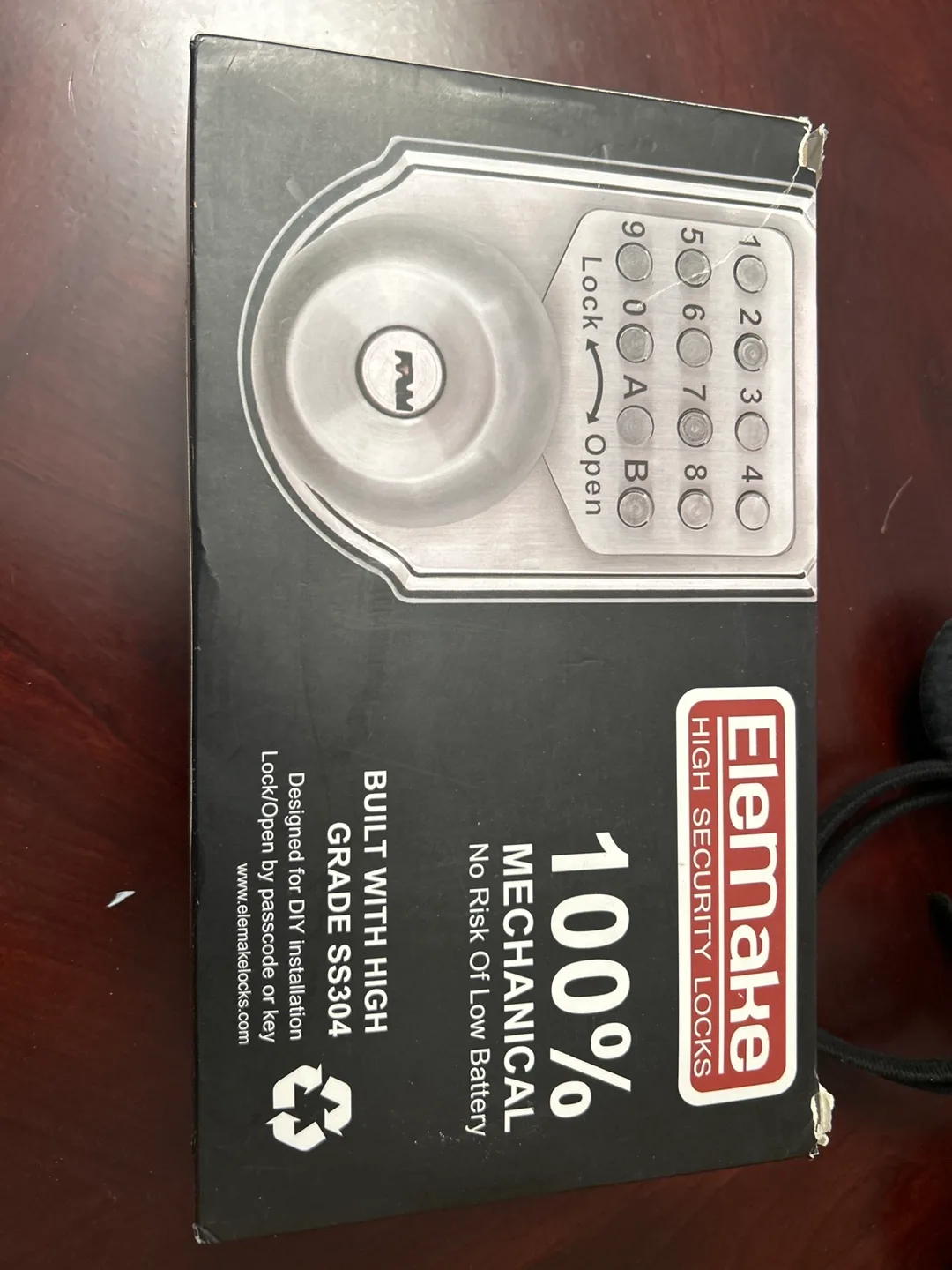 Elemake Keyless Door Lock Deadbolt - number door lock image indicator(3)