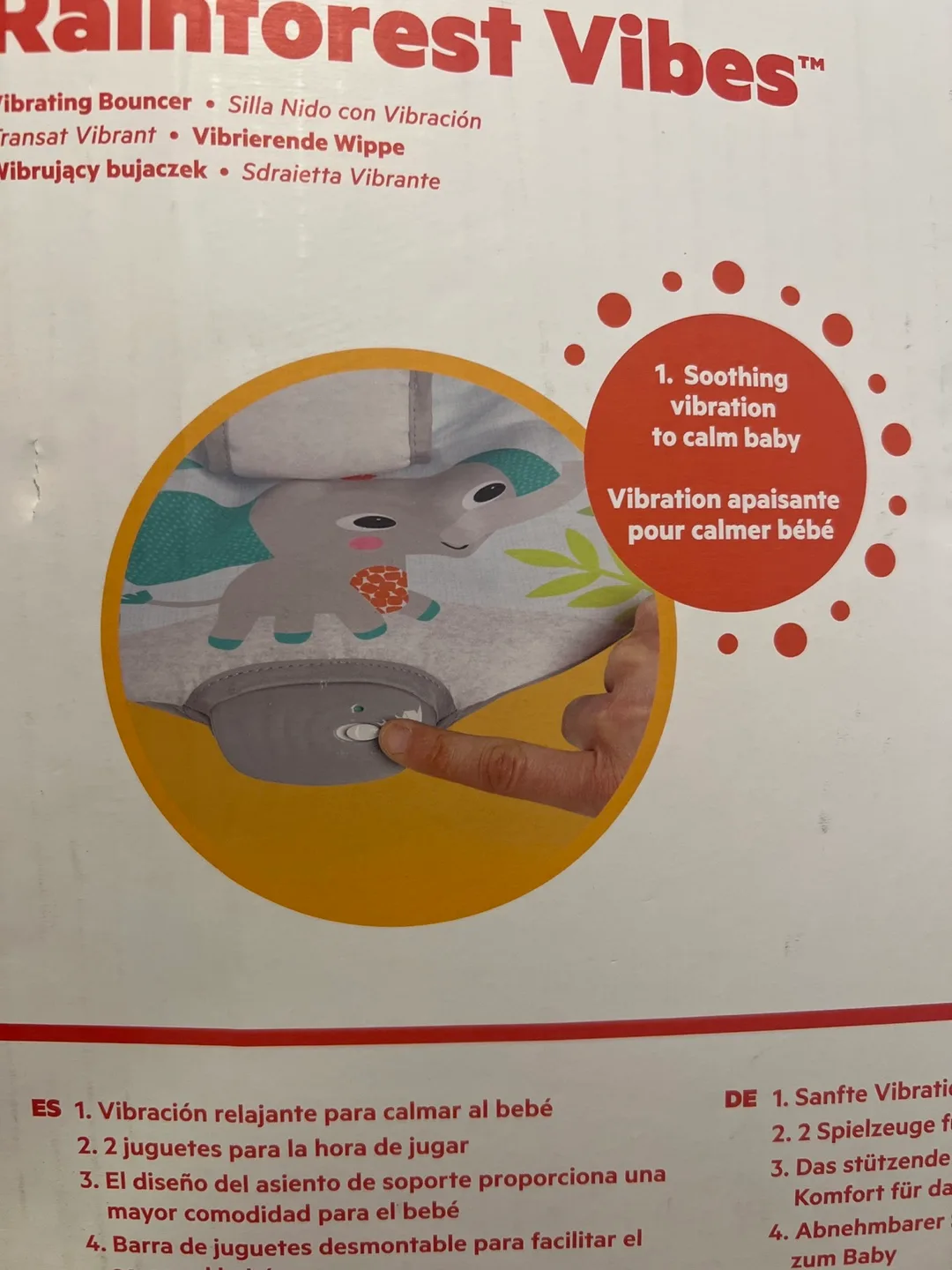 Bright Starts Rainforest Vibes Infant Bouncer image indicator(3)