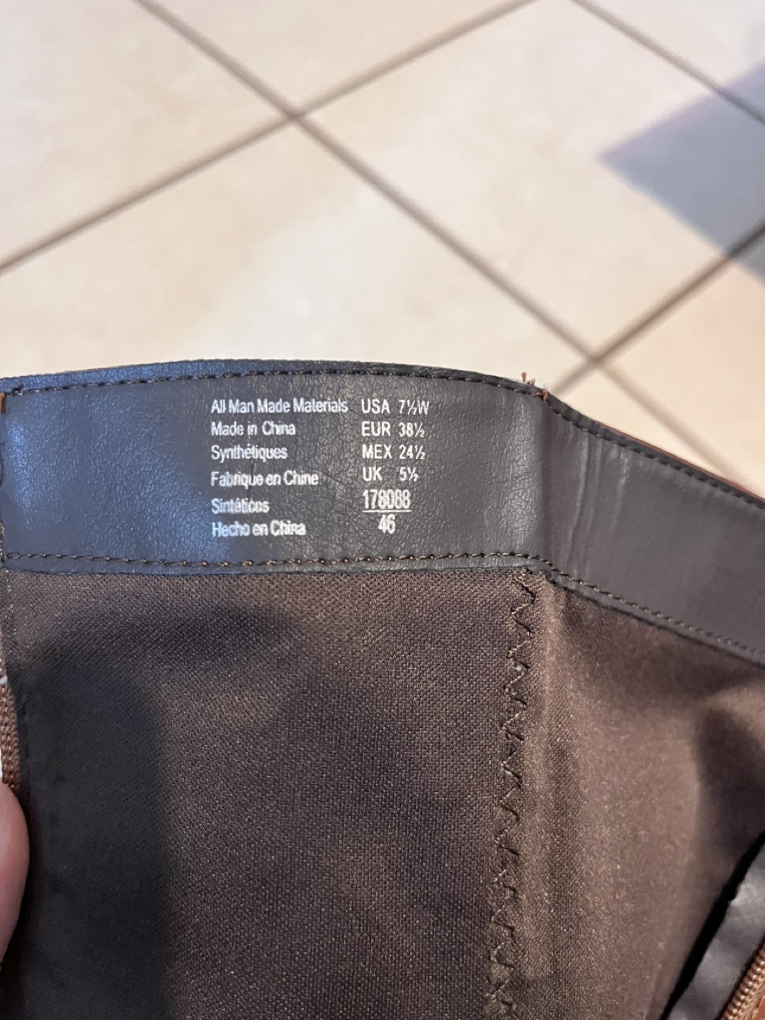 Brown Leather Riding Boots - Size 7.5W - photo 3