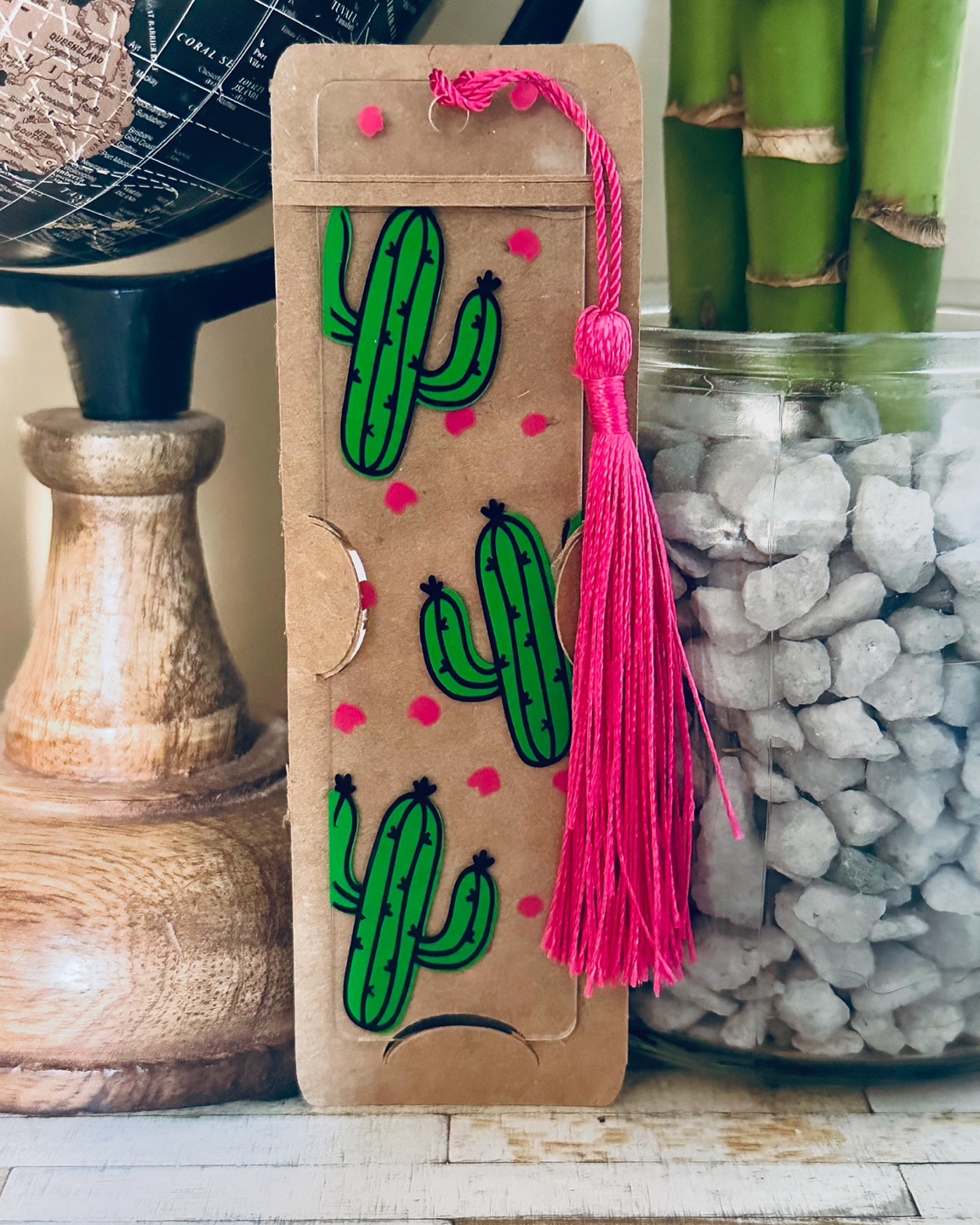 Cute  Handmade Acrylic Cactus Bookmark