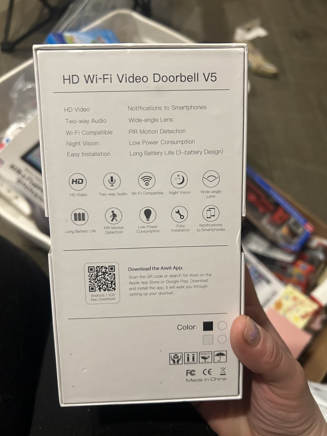 HD Wi-Fi Video Doorbell V5 - Smart Doorbell with Two-Way Audio - photo 2