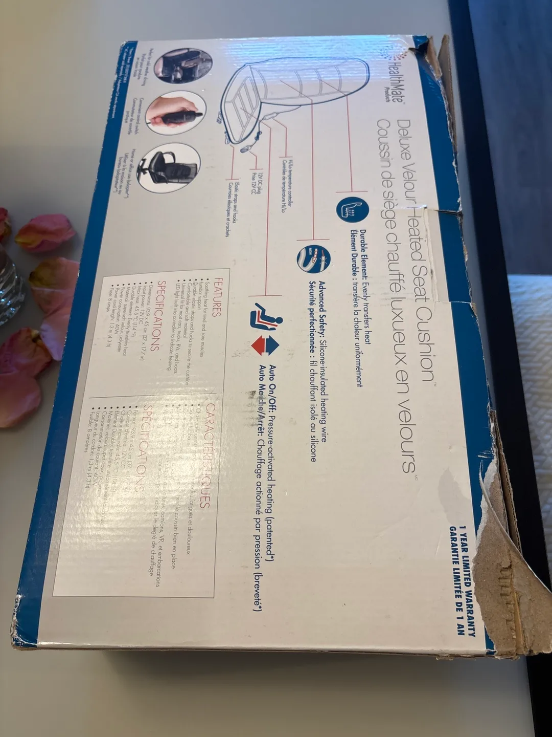 CAR, Deluxe Velour Heated Seat Cushion image indicator(2)