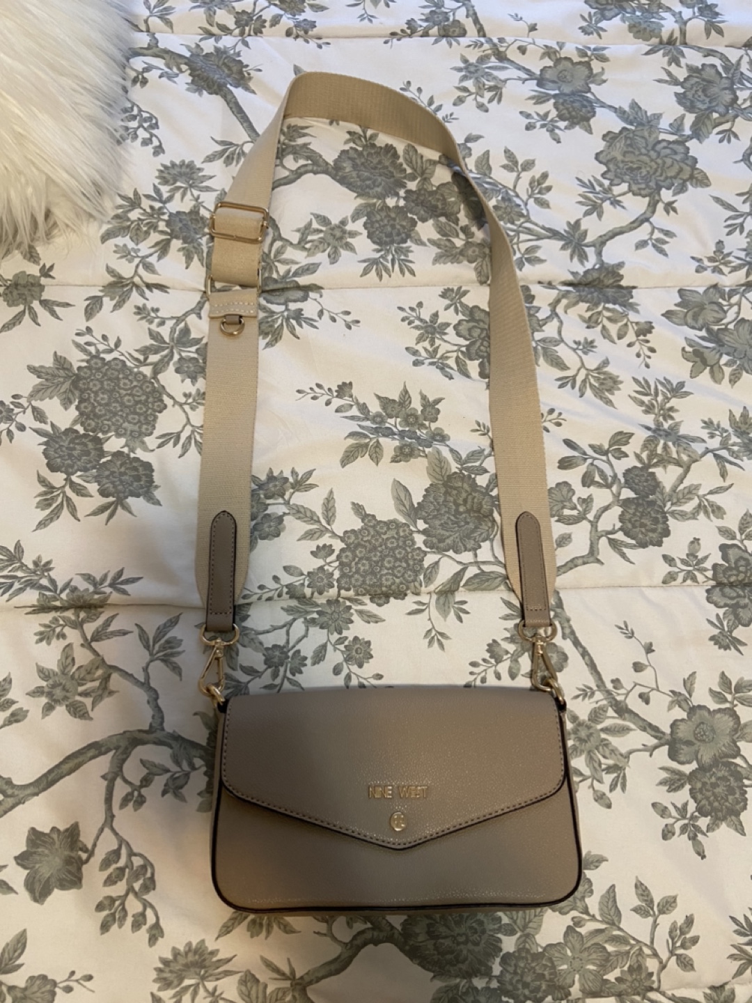 Nine West Beige Crossbody Bag