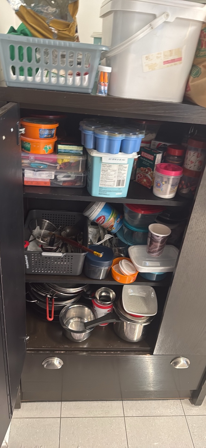 Dark Brown Kitchen Pantry Cabinet - photo 2