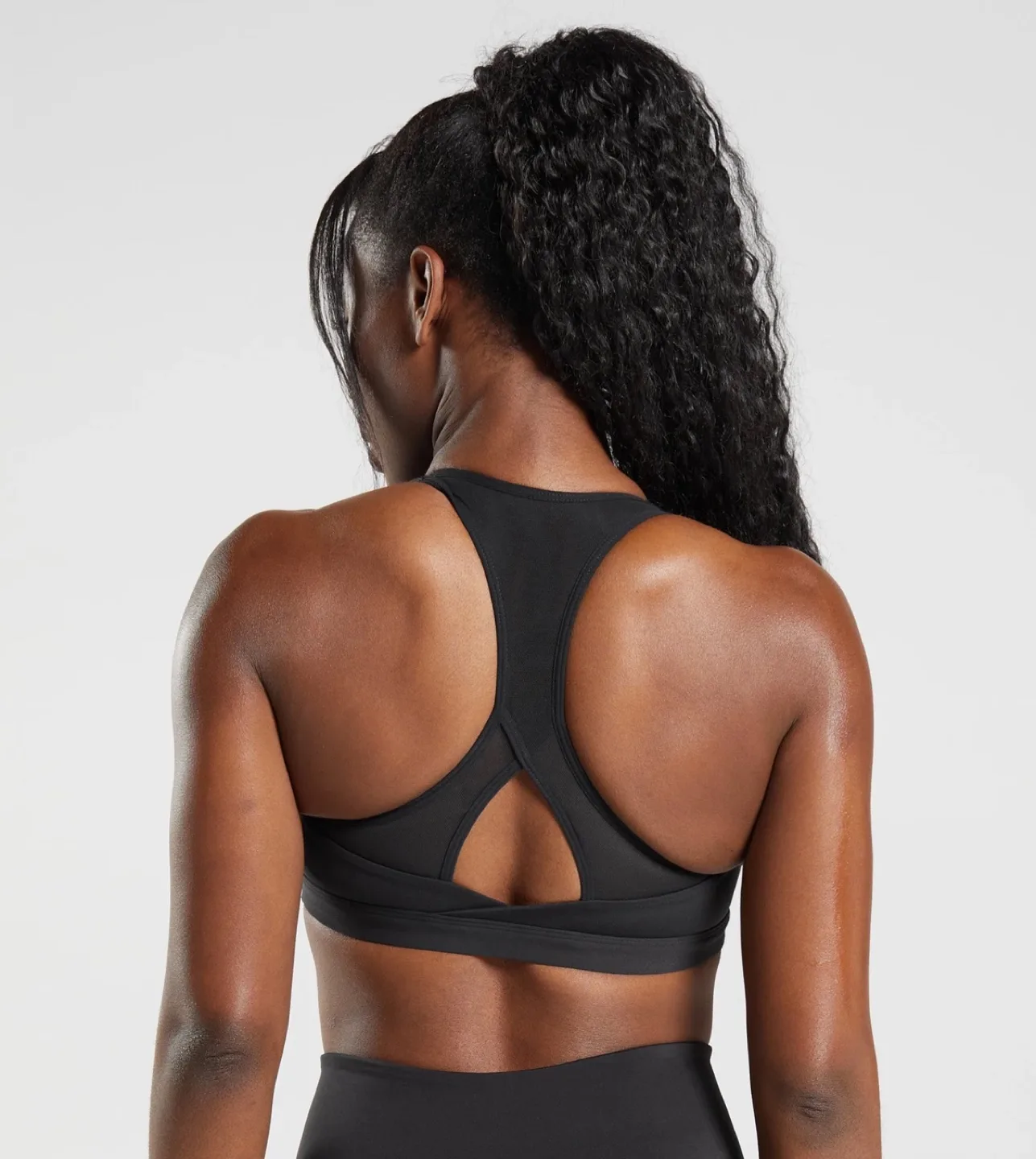 Gymshark Crossover Black Sports Bra image indicator(2)