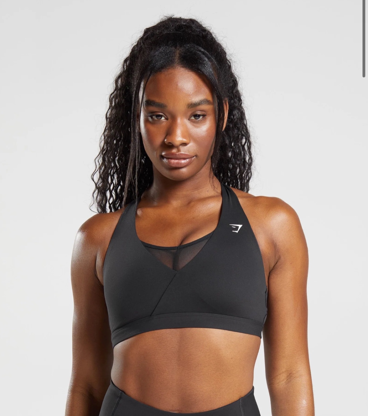 Gymshark Crossover Black Sports Bra