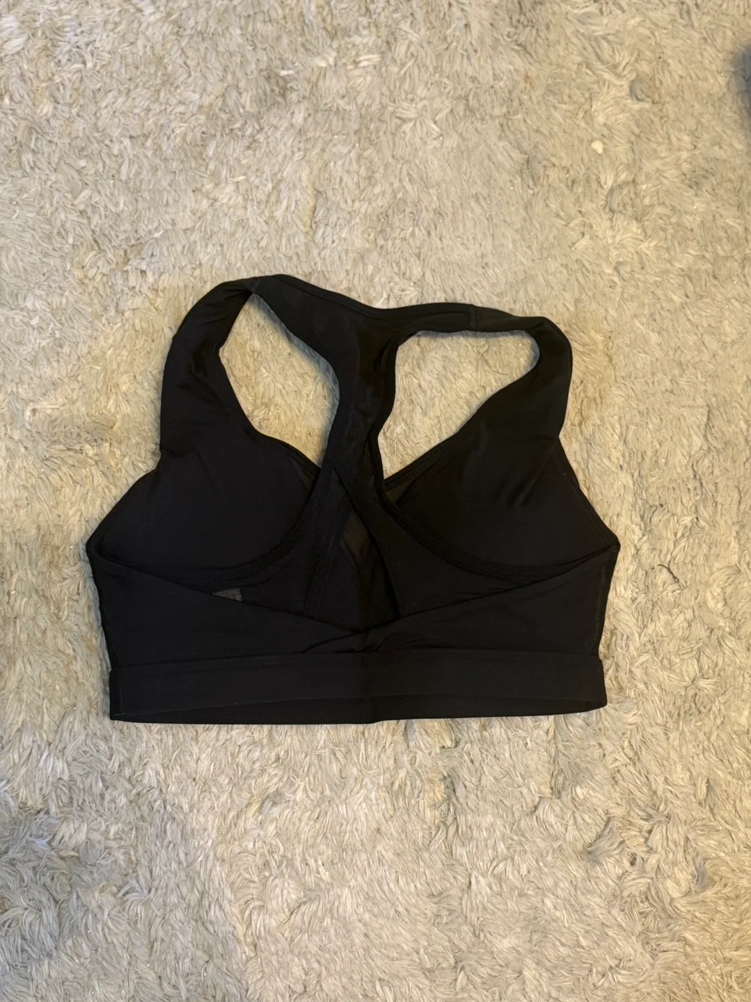 Gymshark Crossover Black Sports Bra image indicator(6)