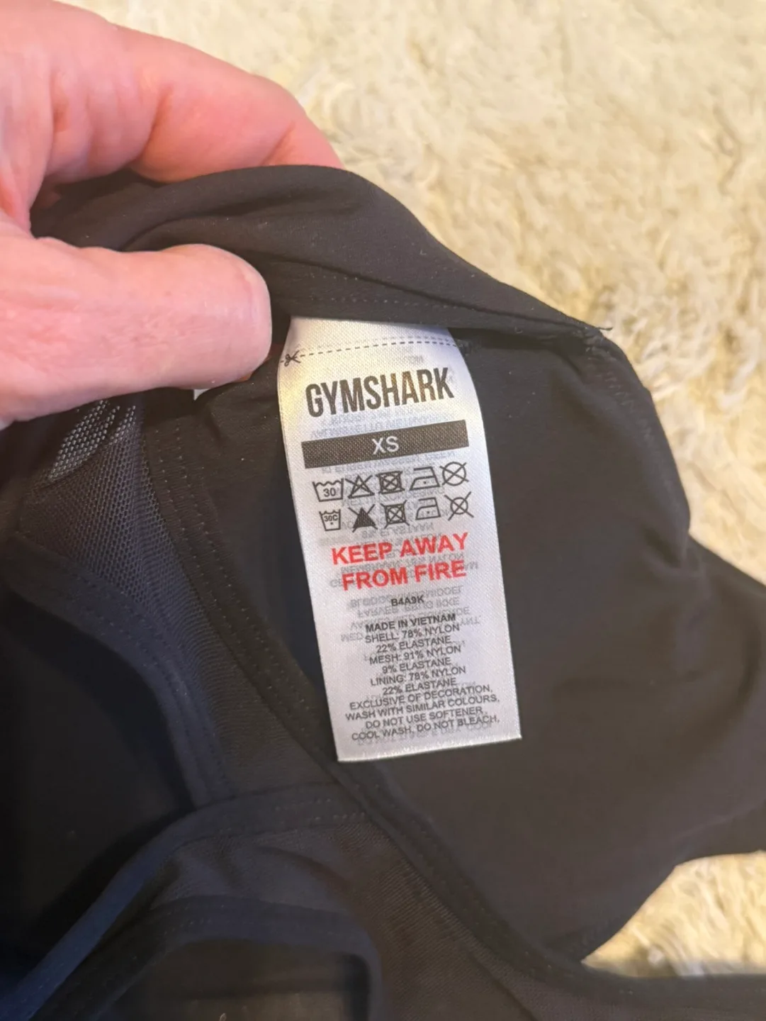 Gymshark Crossover Black Sports Bra image indicator(7)