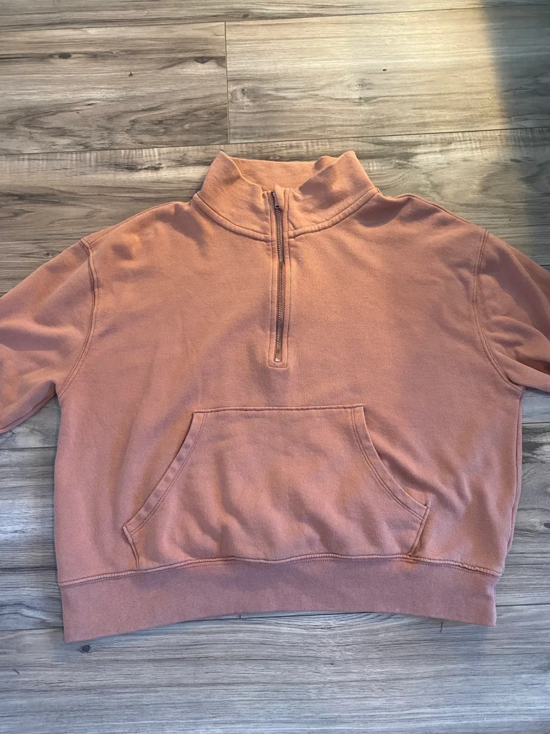 Aerie Half-Zip Sweatshirt - Size Small - Dusty Rose thumbnail
