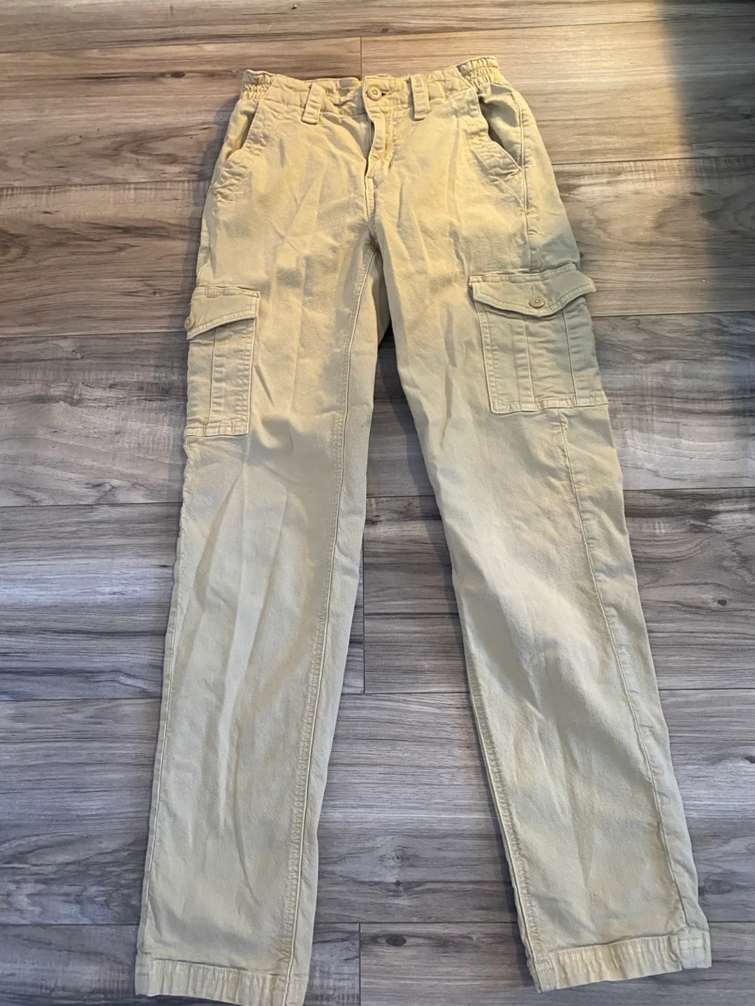 American Eagle Outfitters Khaki Cargo Pants - Size 00 thumbnail