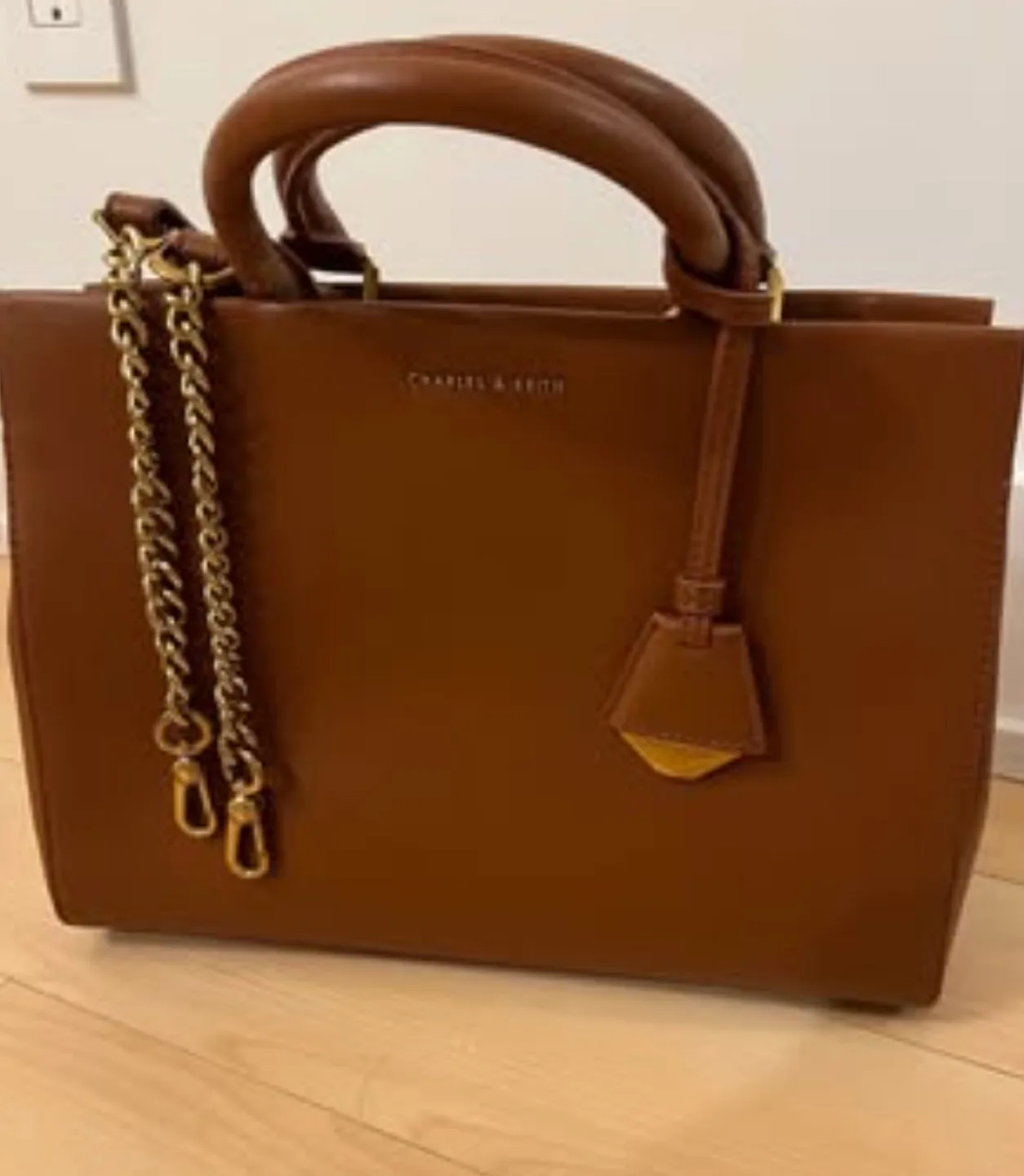 Charles & Keith Tan Handbag thumbnail