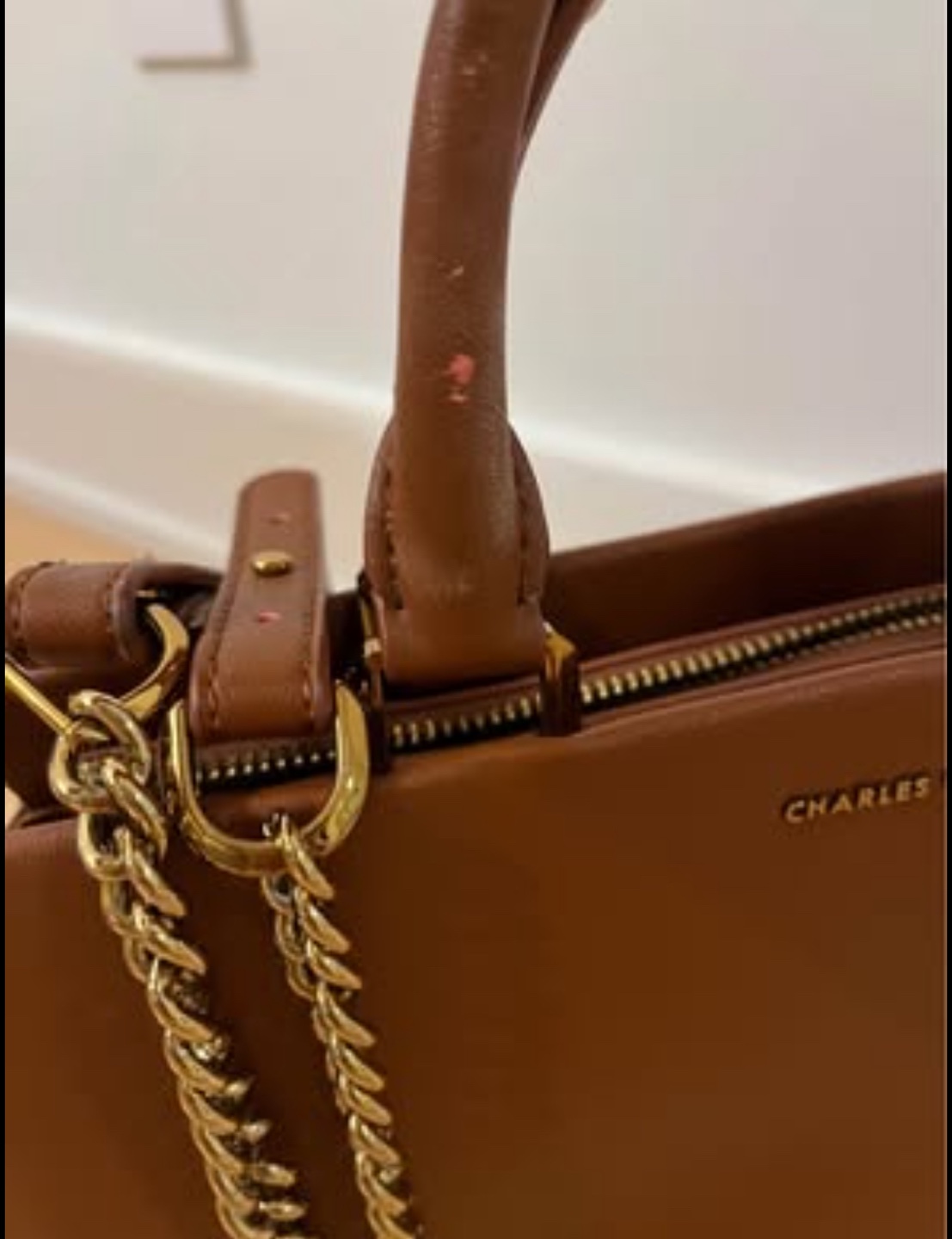 Charles & Keith Tan Handbag - photo 3