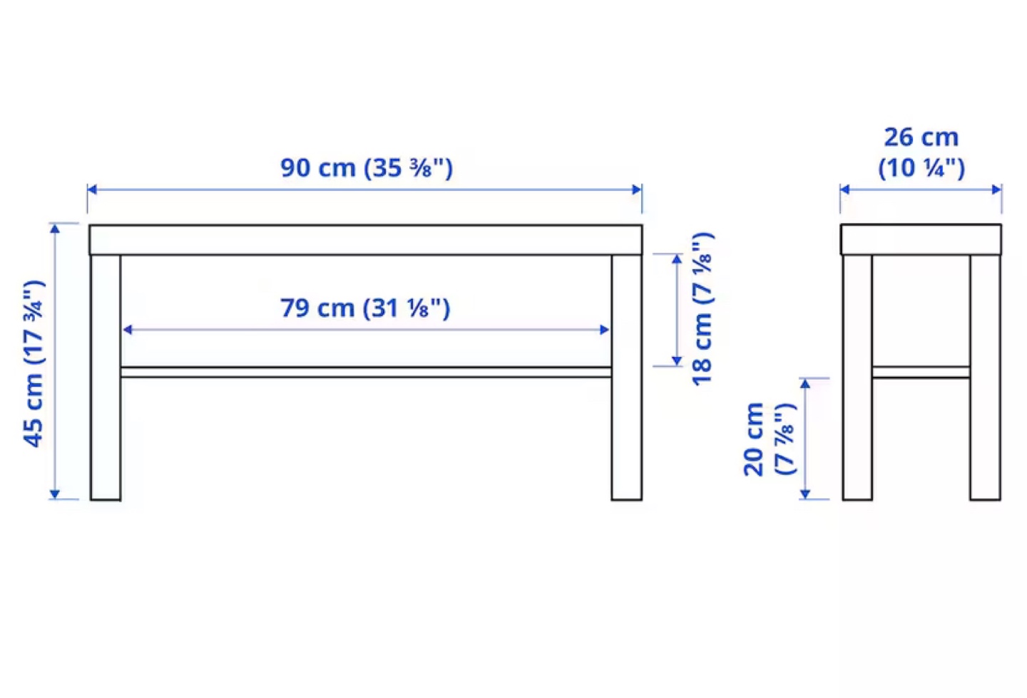 Ikea LACK TV bench, Black - photo 3