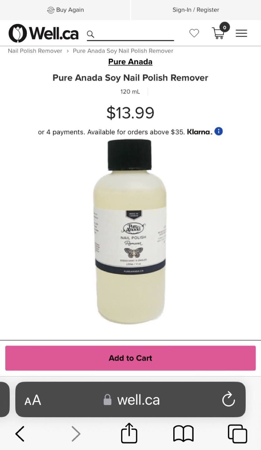 Pure Anada Nail Polish Remover