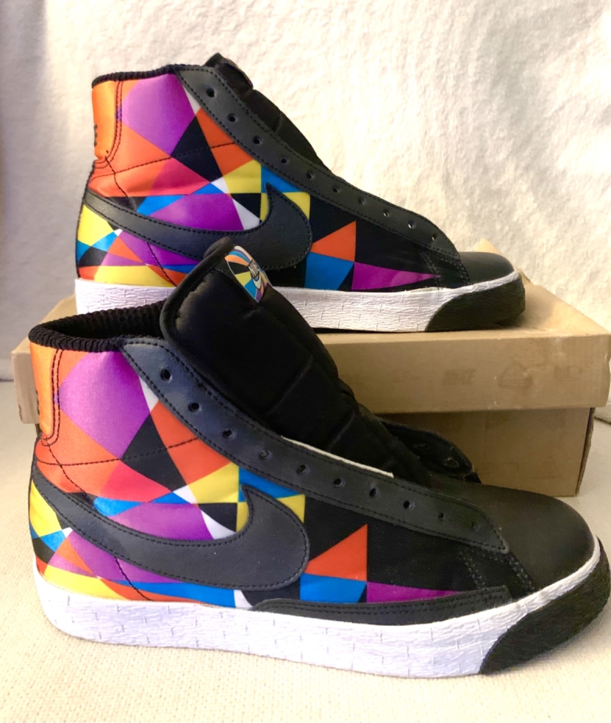 Nike Blazer Mid PRM QS Geometric Print High-Top Sneakers