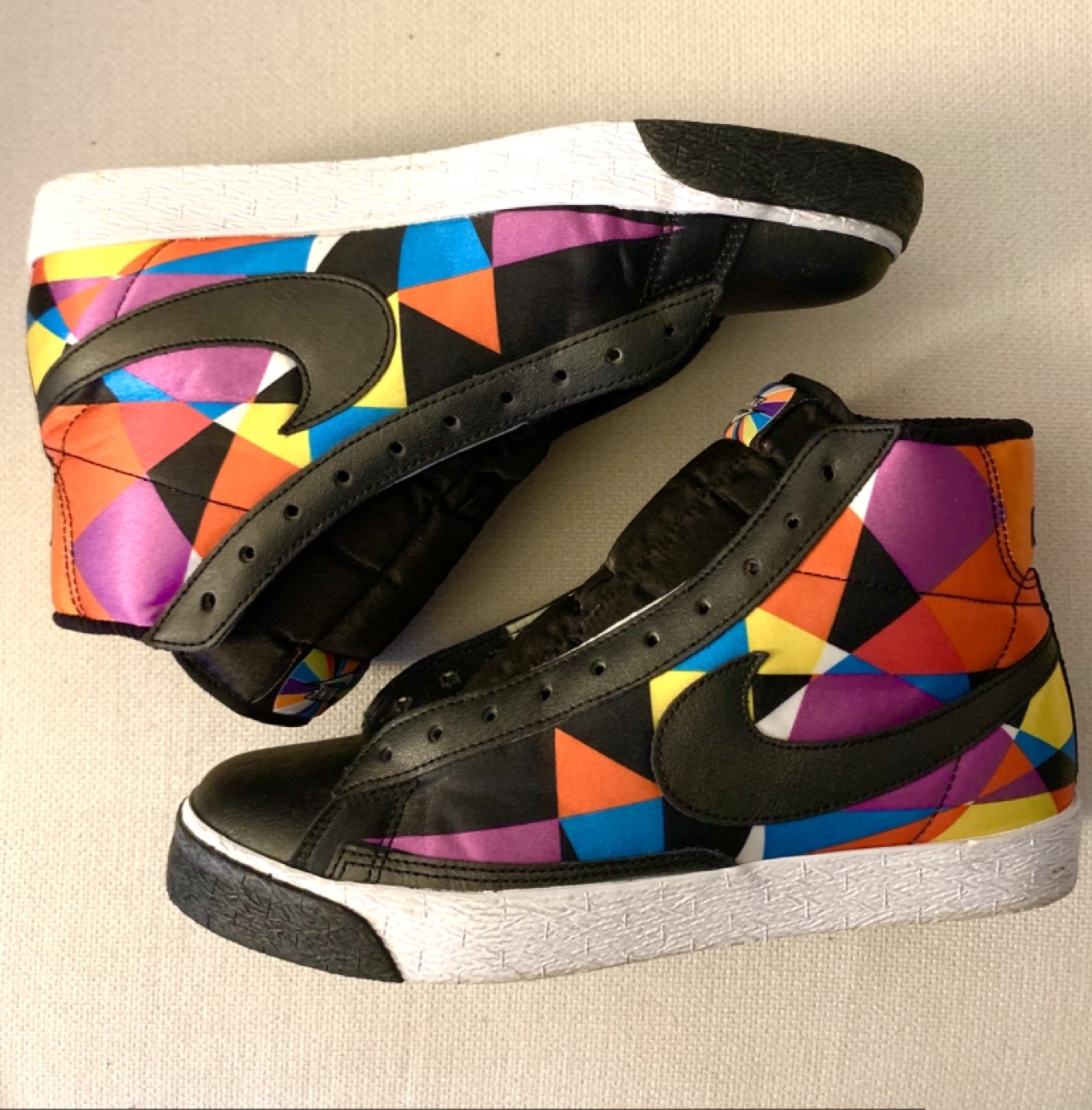 Nike Blazer Mid PRM QS Geometric Print High-Top Sneakers - photo 2