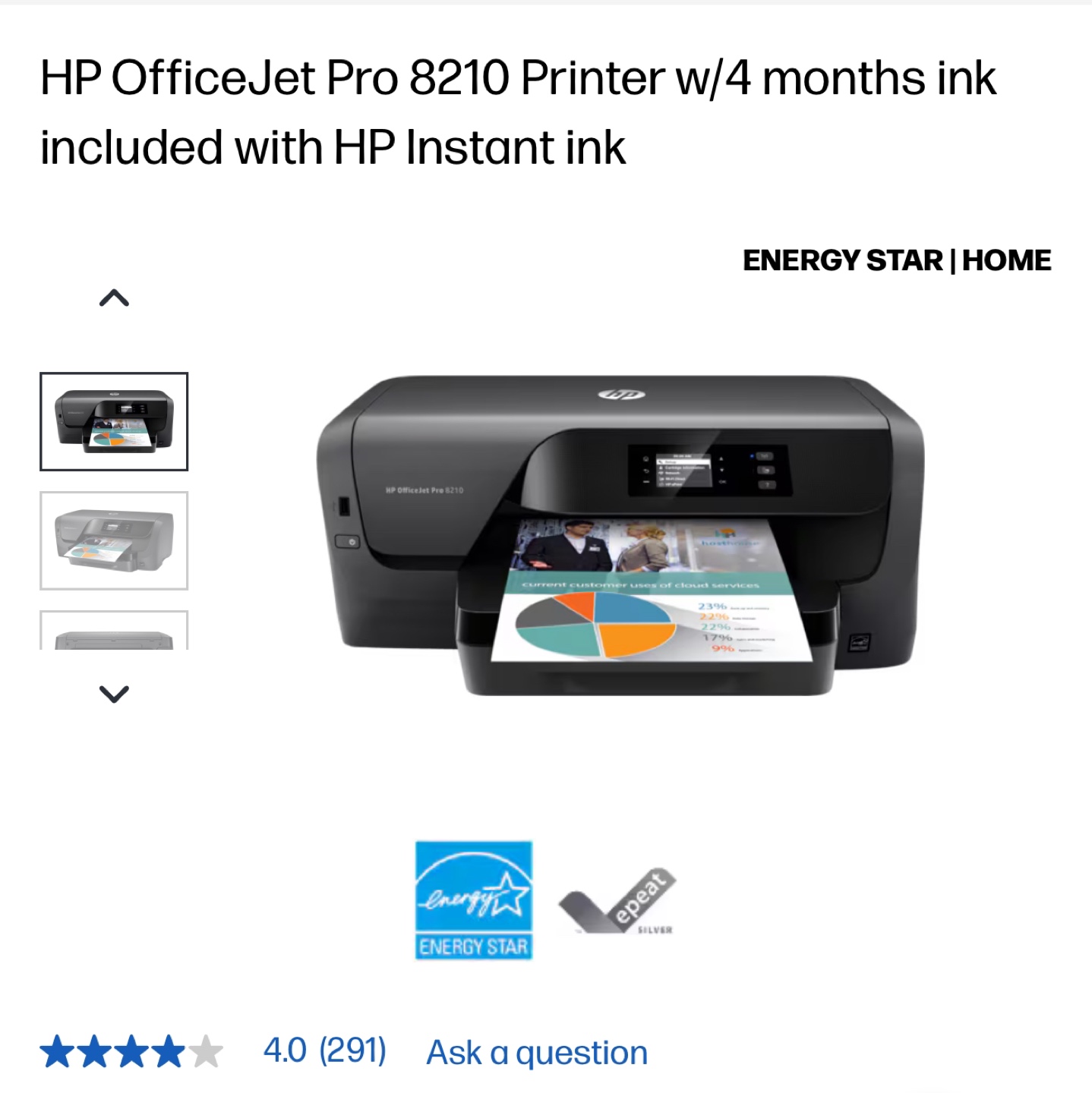 HP OfficeJet Pro 8210 Wireless Printer