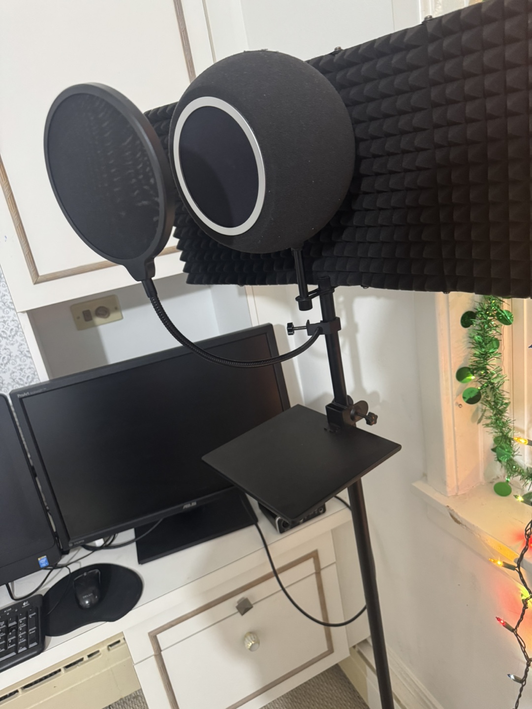 Microphone Recording Kit with Pop Filter and Isolation Shield