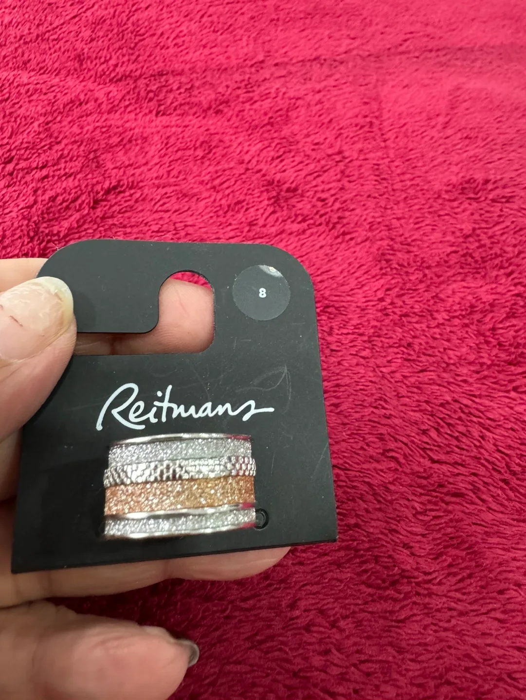 Reitmans Multicoloured Beaded Gold Hoop Earrings image indicator(5)