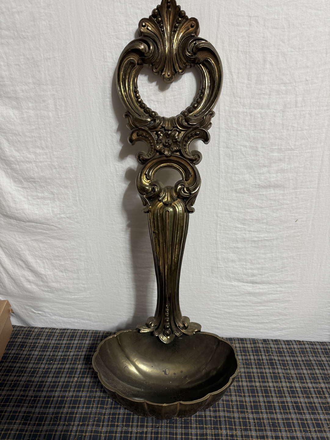 Vintage Ornate Gold Ladle Wall Decor