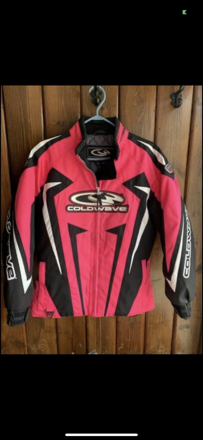 Small Coldwave Snowmobile Jacket & small bib snow pants