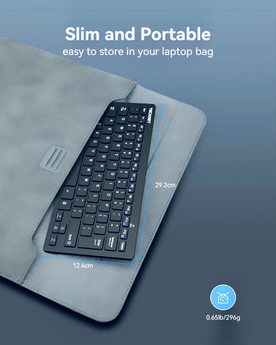 TECKNET 2.4G Slim Silent Wireless Keyboard - photo 4