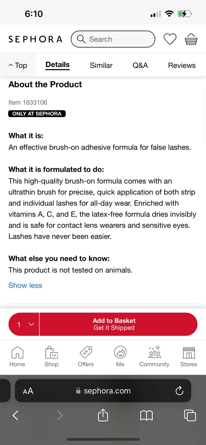 DUO eyelash glue image indicator(3)
