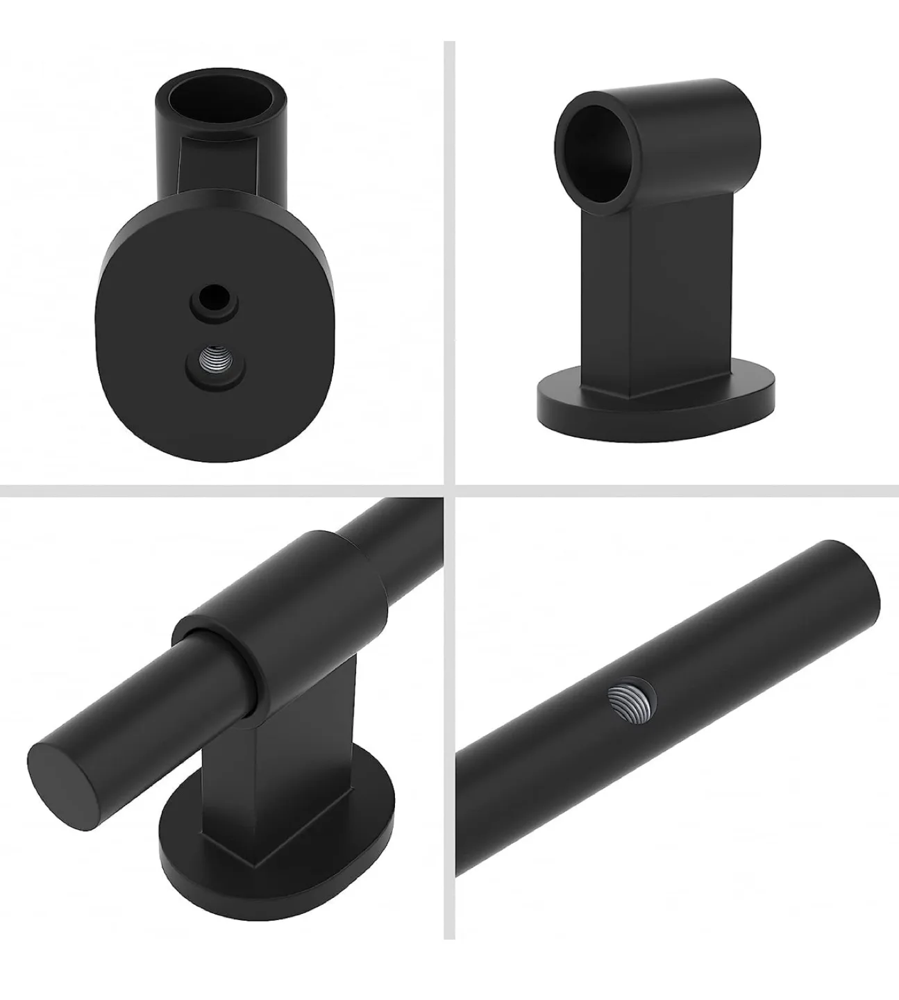 New pack - 8 pack Black Cabinet Hardware - 1-3/8" to 4" image indicator(6)