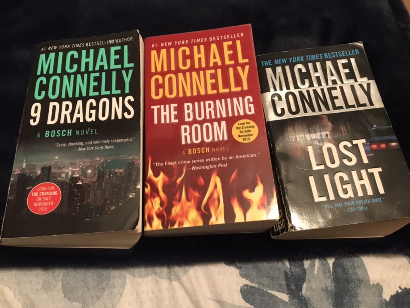 Michael Connelly  - 9 Dragons, The Burning Room, Lost Light