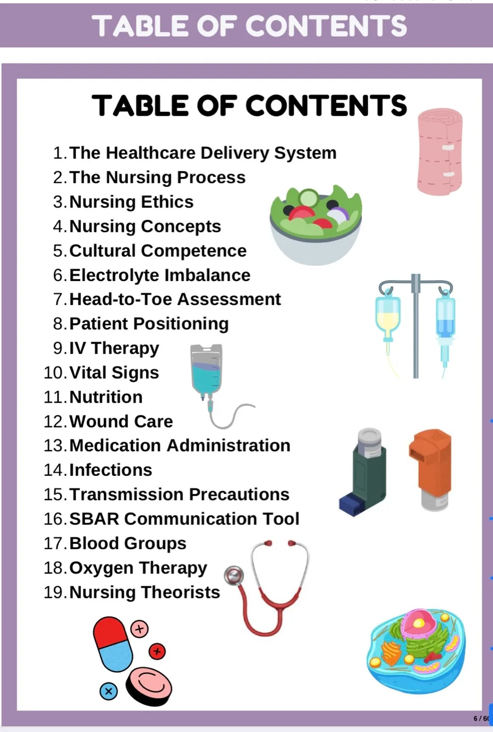 Nursing Mega Bundle Study Guide for Nursing Students image indicator(3)