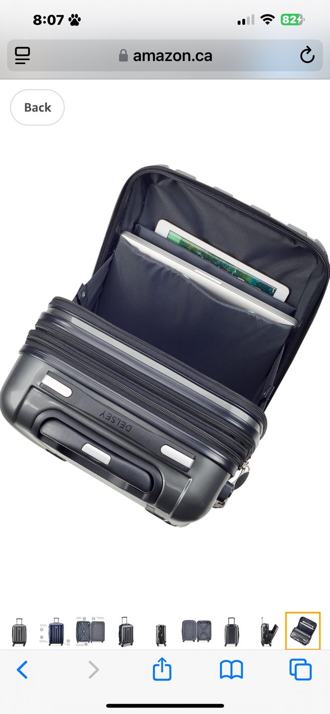 Delsey carryon with zippered laptop section - photo 2