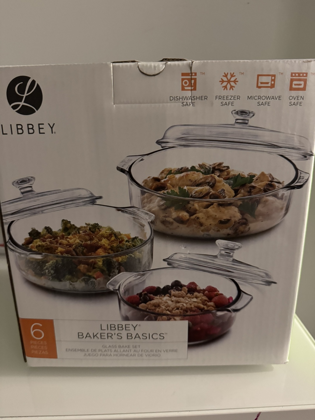 Libbey Baker's Basics 6-Piece Glass Bake Set