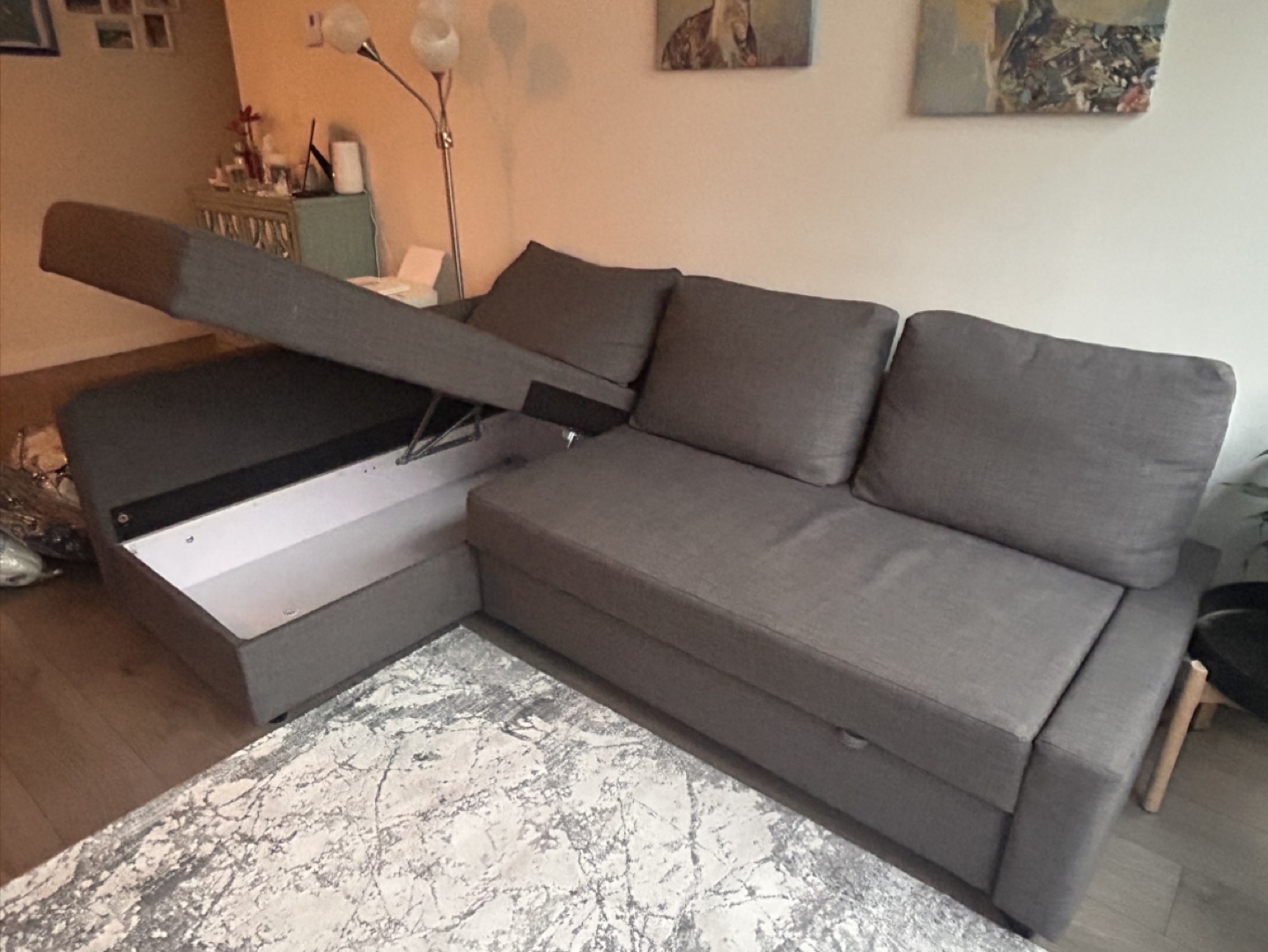 IKEA Friheten Corner Sofa-Bed with Storage - photo 3
