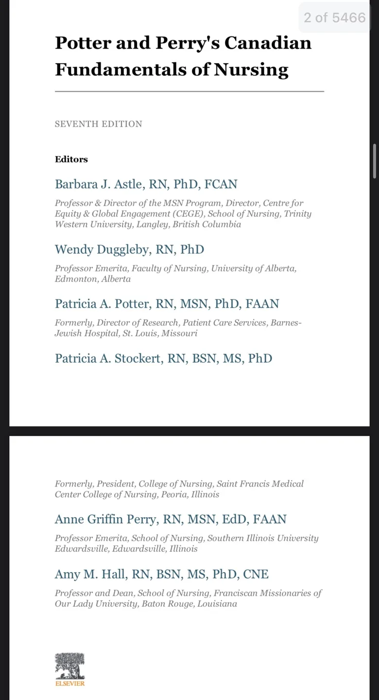 Potter and Perry's Canadian Fundamentals of Nursing - 7th Ed image indicator(2)