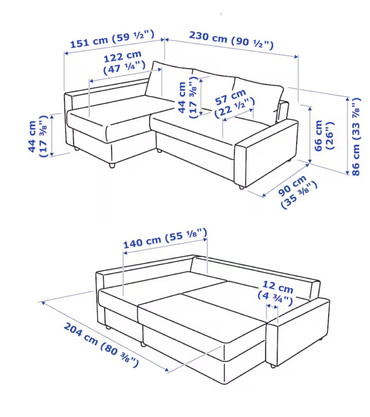 IKEA Friheten Corner Sofa-Bed with Storage - photo 5