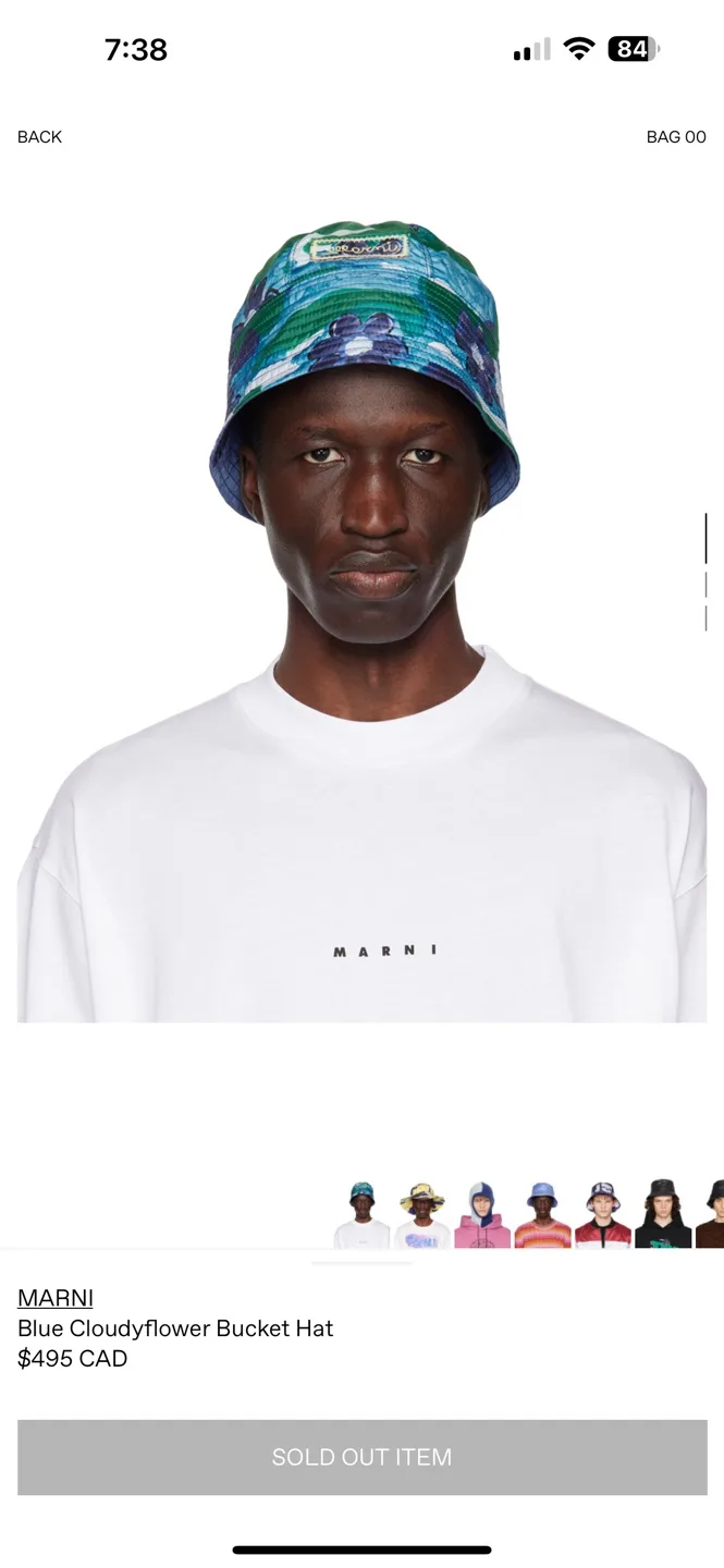 MARNI Floral Bucket Hat - Size S image indicator(9)