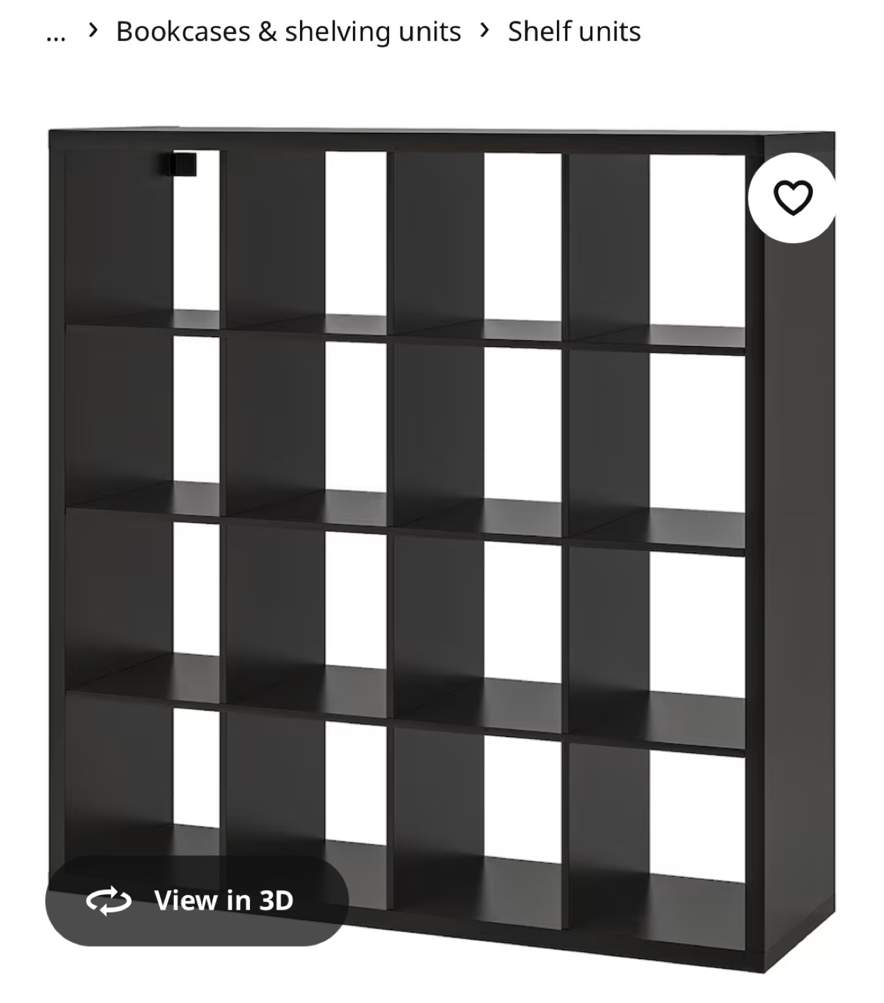 IKEA Expedit Shelving Unit - dark brown - 16 Cubes - photo 2