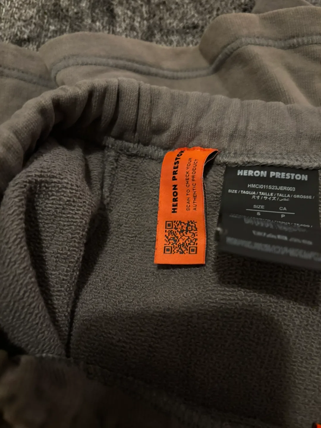 Heron Preston HPNY Gray Sweat Shorts image indicator(4)