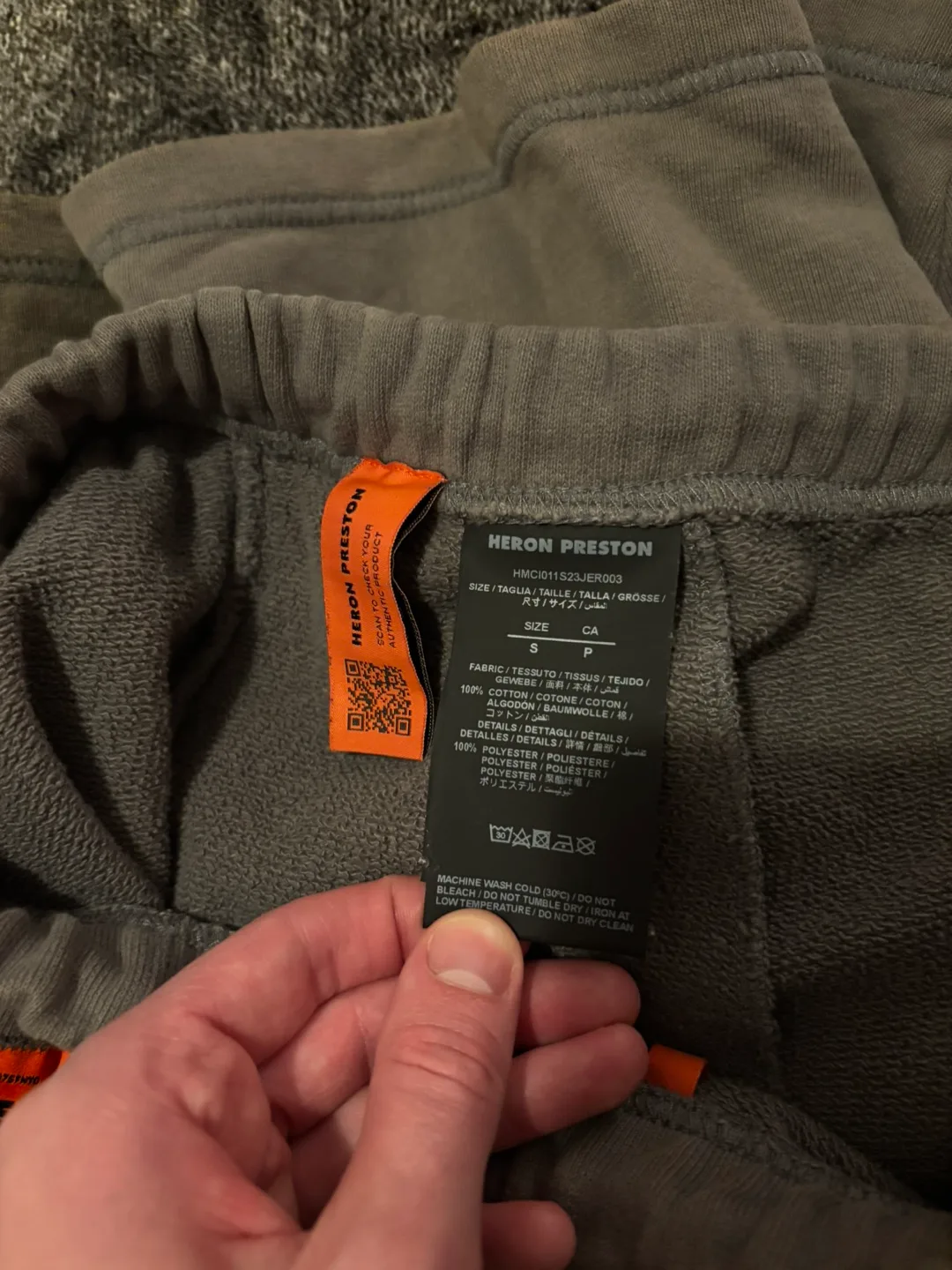 Heron Preston HPNY Gray Sweat Shorts image indicator(3)