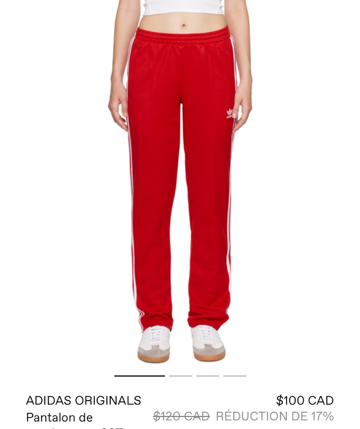 Adidas Originals Red Track Pants